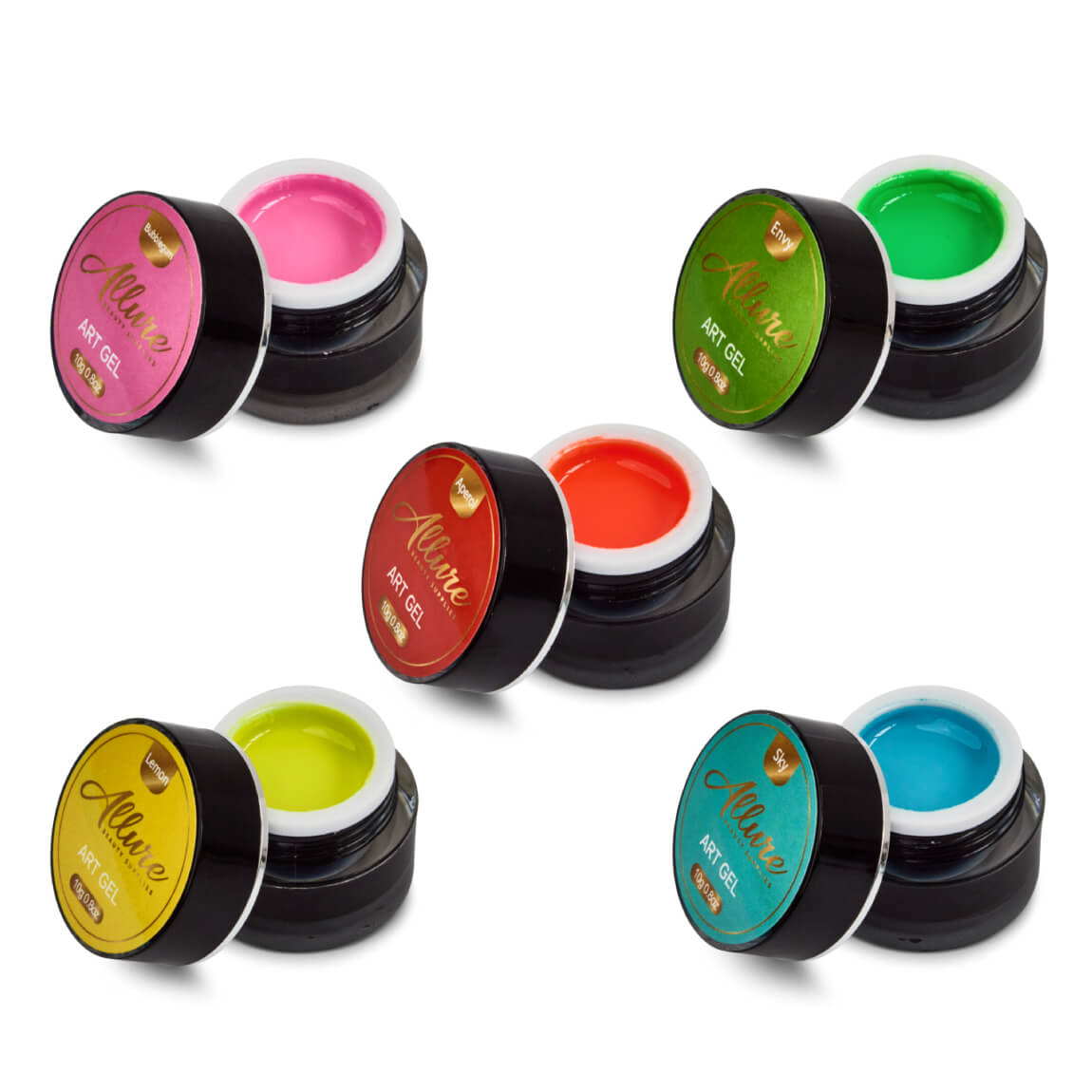 5 Colour Art Gel Bundle - Neon