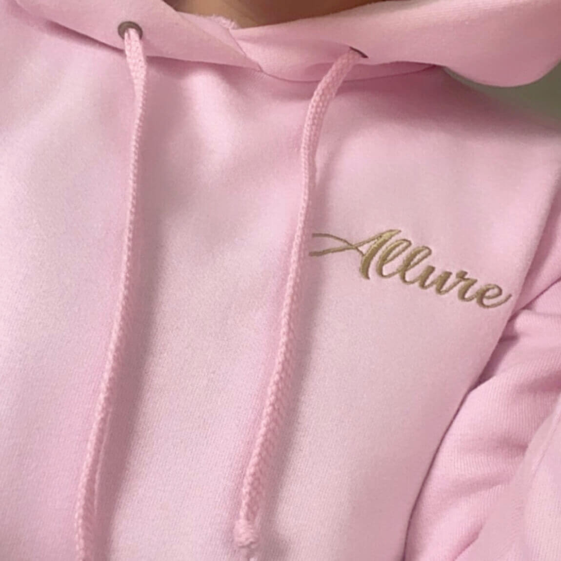 Baby Pink Allure Hoodie