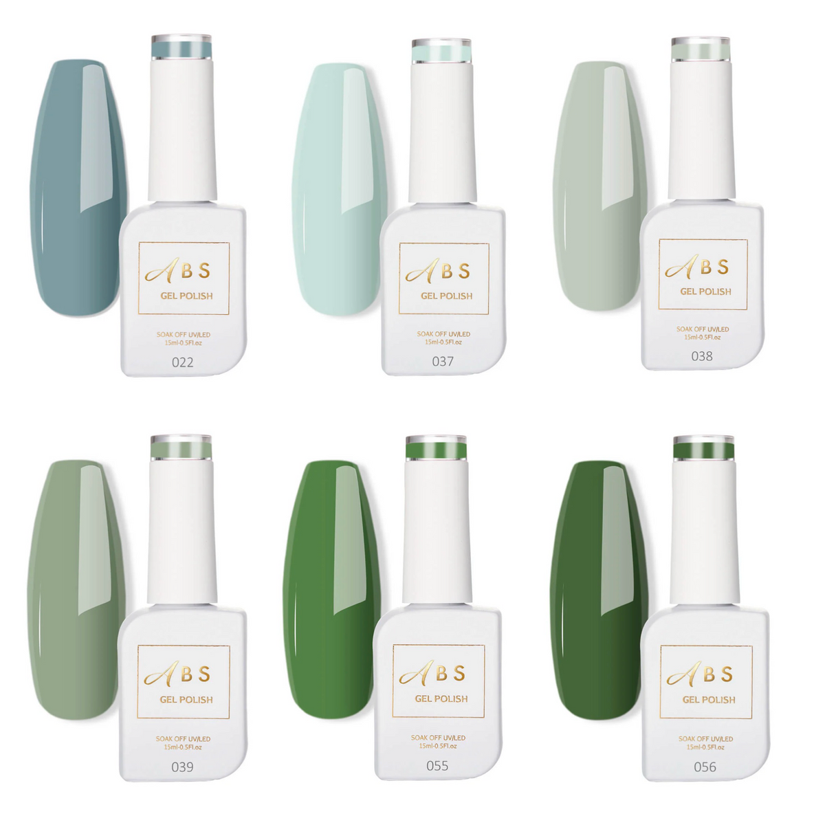Allure Beauty Supplies Gel Nail Matcha Green Bundle