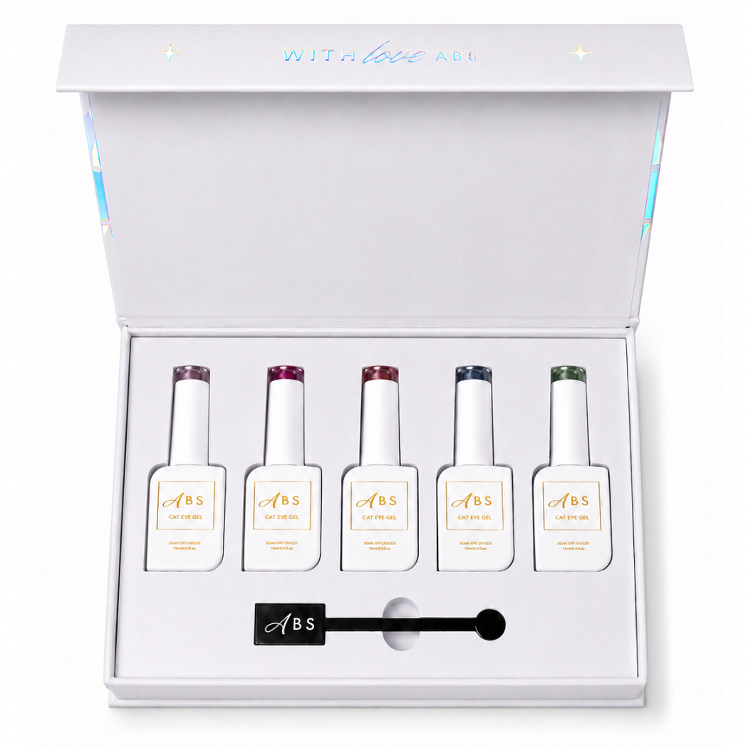 Allure Beauty Supplies Professional Cat Eye Gel Nail Polish Bundle- Moonlight Collection