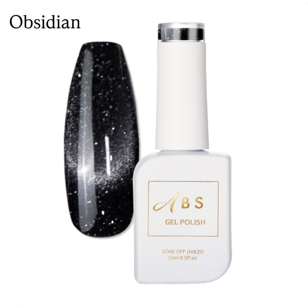 Allure Beauty Supplies Professional Cat Eye Magnetic Gel Nail Polish Bundle- Crystal 5 Shade Collection